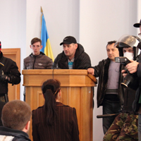 Правий сектор у Борисполі, 24 лютого 2014 р. (Бориспільська районна державна адміністрація)